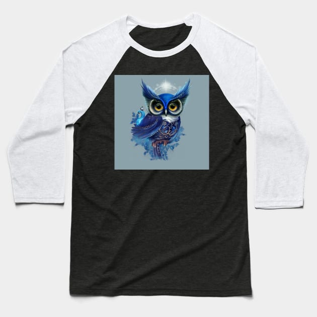 The Most Elegant Birds of Prey the beautiful Fantasy Owl Baseball T-Shirt by Nicky2342